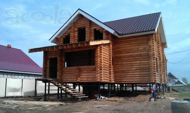 Срубы из оцилиндрованного бревна